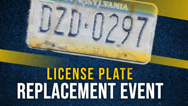 Langerholc to Hold License Plate Replacement Events in Clearfield and Centre Counties